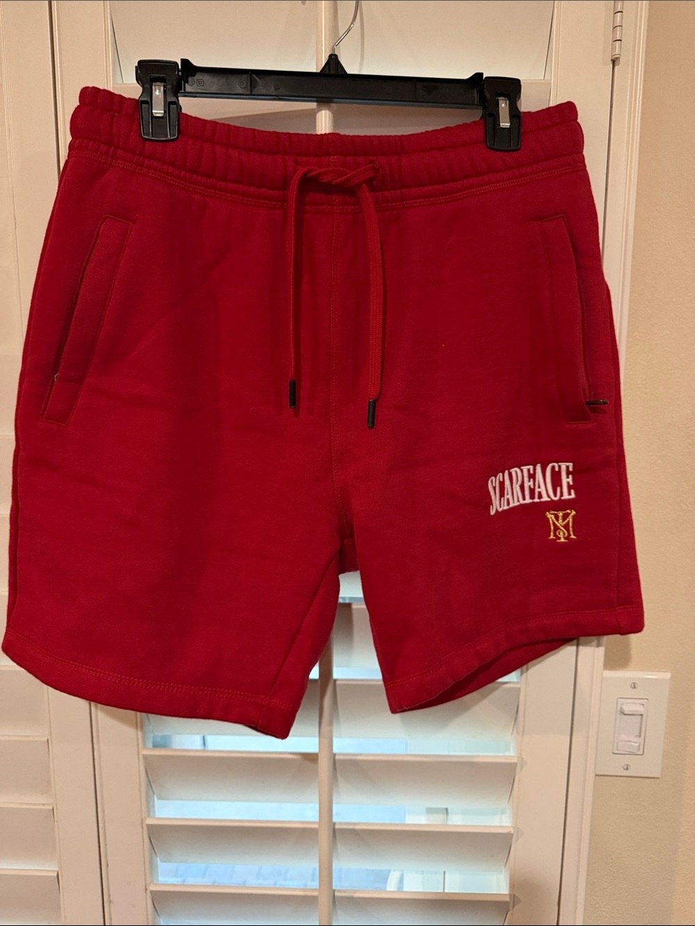 Scarface Red Men's Fleece Drawstring Shorts